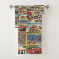 Texas Antiek Briefkaart Towel