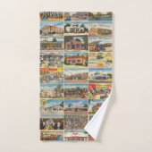 Texas Antiek Briefkaart Towel Bad Handdoek (Handdoek)