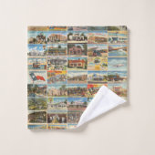 Texas Antiek Briefkaart Towel Bad Handdoek (Wasdoekje)