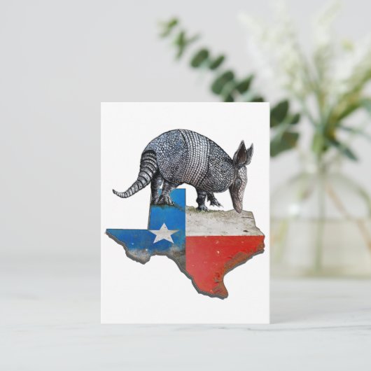 Texas Armadillo Briefkaart (Staand voorkant)