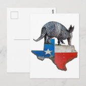 Texas Armadillo Briefkaart (Voorkant / Achterkant)