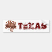 Texas Armadillo Bumpersticker (Voorkant)