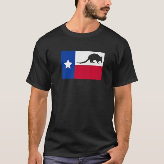 Texas Armadillo Flag Premium T-shirt (Voorkant)