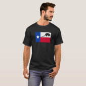 Texas Armadillo Flag Premium T-shirt (Voorkant volledig)