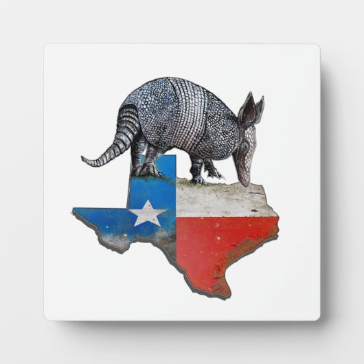 Texas Armadillo Fotoplaat (Voorkant)
