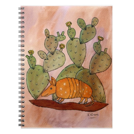 Texas Armadillo Notitieboek (Voorkant)