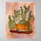 Texas Armadillo Poster (Voorkant)