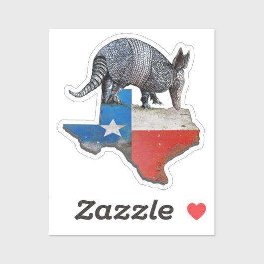 Texas Armadillo Sticker (Vel)