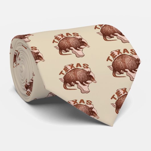 Texas Armadillo Stropdas (Opgerold)