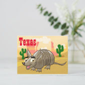 Texas Armadillo Travel Briefkaart (Staand voorkant)