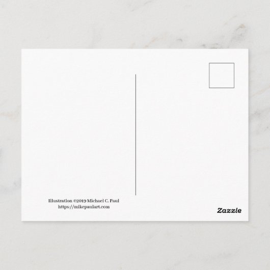 Texas Armadillo Travel Briefkaart (Achterkant)