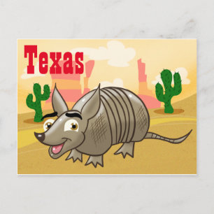 Texas Armadillo Travel Briefkaart