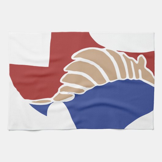 Texas Armadillo - TX State Design Theedoek (Horizontaal)