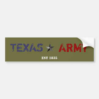 TEXAS ARMY BUMPERSTICKER