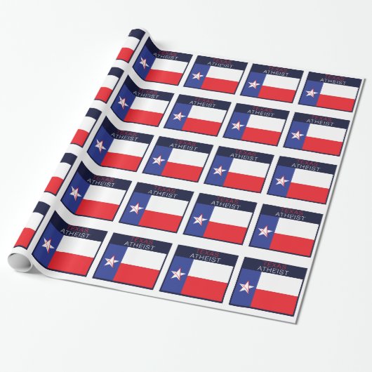 Texas Atheist Cadeaupapier (Uitgerold)