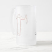 Texas Atlatl Association Beer Stein Matglas Bierpul (Voorkant links)