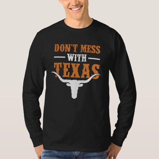 Texas Austin Dallas TX Alamo Souvenir Texan Lone S T-shirt (Voorkant)