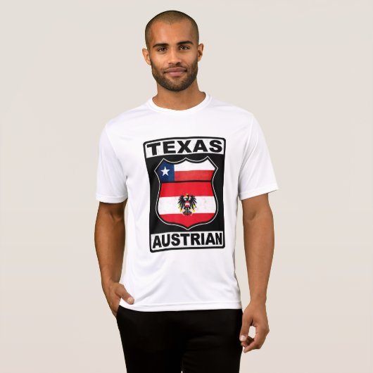 Texas Austrian American T-shirt (Voorkant volledig)