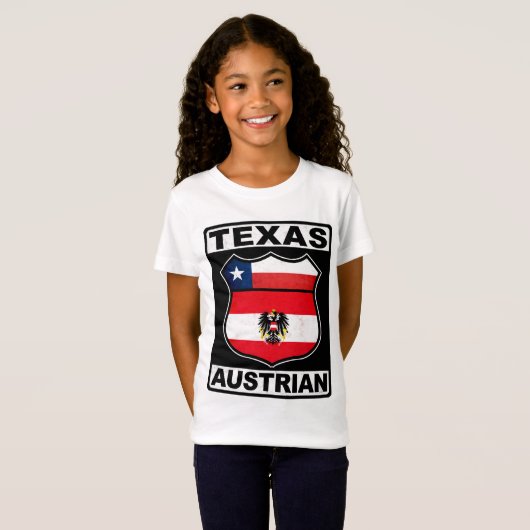 Texas Austrian American T-shirt (Voorkant volledig)