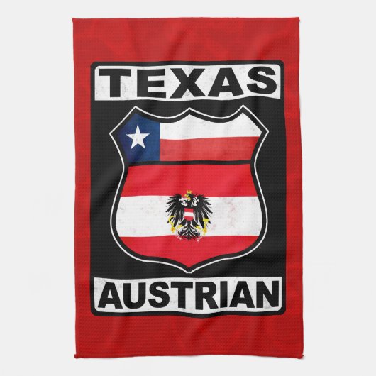 Texas Austrian American Theedoek (Verticaal)
