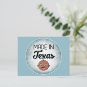 Texas Baby Funny Blue African Black Baby Briefkaart (Staand voorkant)