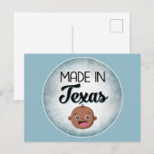 Texas Baby Funny Blue African Black Baby Briefkaart (Voorkant / Achterkant)
