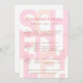 Texas Bachelorette Weekend Evenementen uitnodiging (Voorkant / Achterkant)