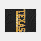 Texas Badminton Fleece Deken (Voorkant (Horizontaal))