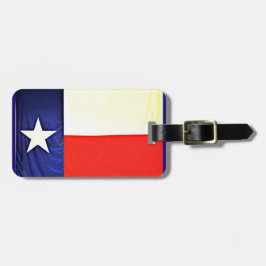 Texas-Bagagelabel met lederen riem Bagagelabel