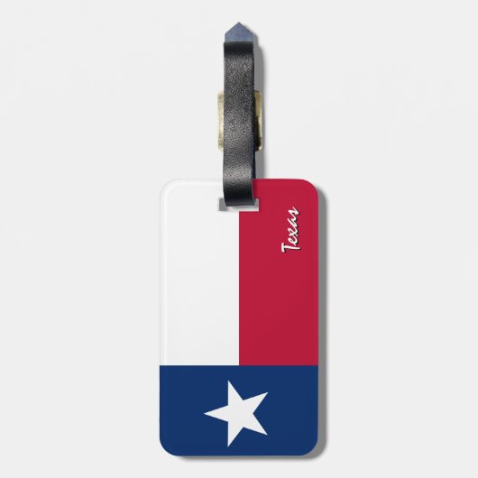 Texas Bagagelabels, patriottische Texas Flag Bagagelabel (Achterkant verticaal)