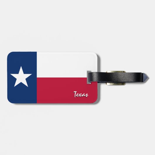 Texas Bagagelabels, patriottische Texas Flag Bagagelabel (Achterkant horizontaal)