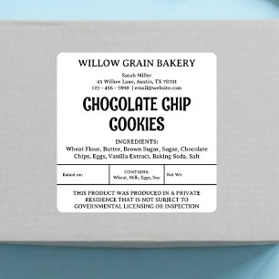 Texas Bakkerij Cookies Cottage Law Voedsel Etiket