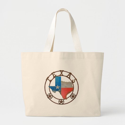 Texas Barn Art Grote Tote Bag (Voorkant)
