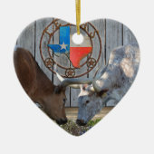 Texas Barn Art Keramisch Ornament (Voorkant)