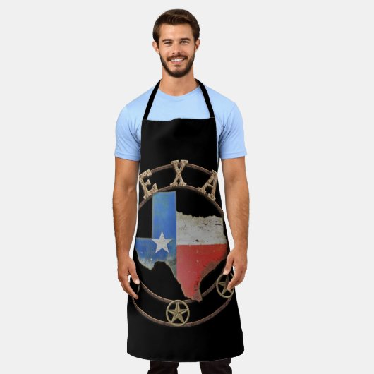 Texas Barn Art Schort (Gedragen)