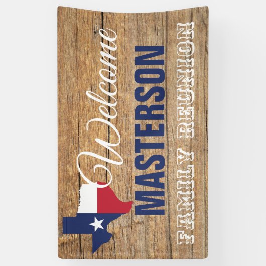 Texas Barnwood Family Reunion Spandoek (Verticaal)