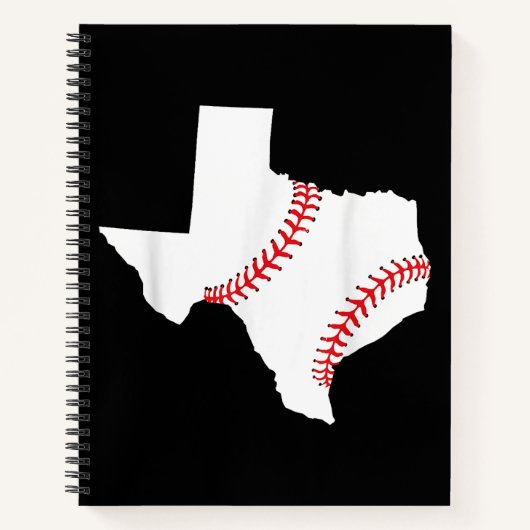 Texas Baseball State grappig Texas Baseball Notitieboek (Voorkant)