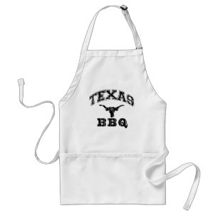 Texas BBQ Custom Black Logo Standaard Schort