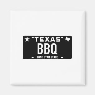 Texas Bbq Kentekenplaat Eten Vlees Tx Austin Cadea Magneet