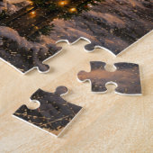 Texas BBQ Kerst Roadtrip Nacht Legpuzzel (Zijkant)