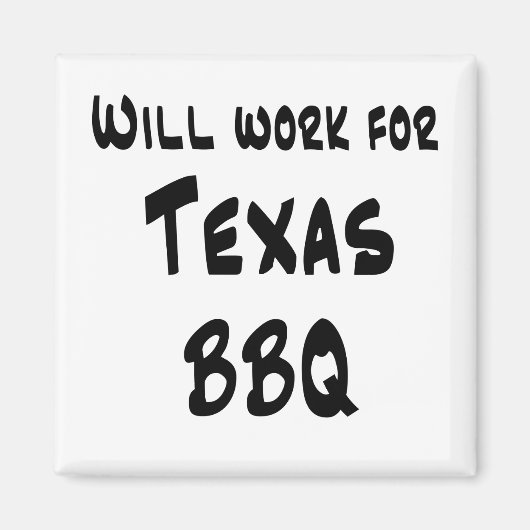 Texas BBQ Magneet (Voorkant)