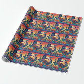 Texas BBQ Party 2 Cadeaupapier (Uitgerold)
