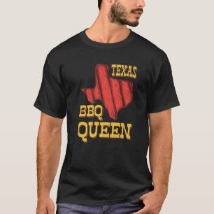 Texas BBQ Queen Barbecue Smoking Meat BBQ Grill Gr T-shirt