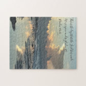 Texas Beach Sunrise, Verse van Psalm 118:24 Legpuzzel (Horizontaal)