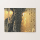 Texas Beach Sunrise, Verse van Psalm 118:24 Legpuzzel (Horizontaal)