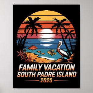 Texas Beach Vakantie Familie Vakantie Zuid Padre I Poster