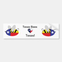 Texas Bee Bumpersticker