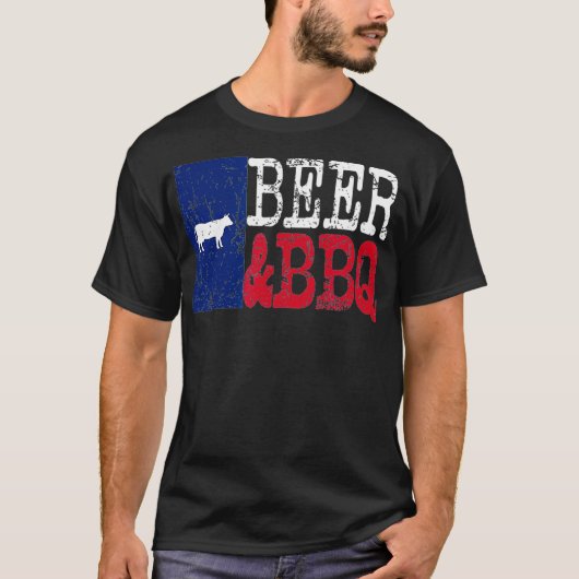 Texas Beer BBQ T-shirt (Voorkant)