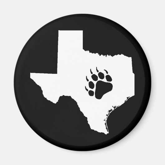 Texas Beer Paw Magneet (Voorkant)