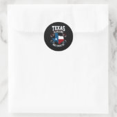 Texas belt en ik moet gaan. ronde sticker (Tas)